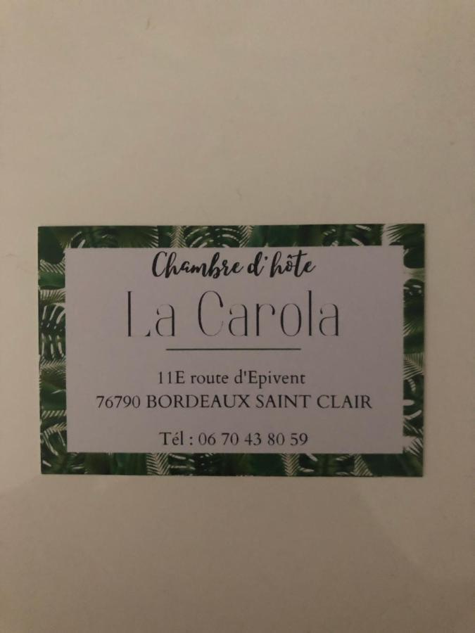 Bordeaux-Saint-ClairLa Carola住宿加早餐旅馆 外观 照片